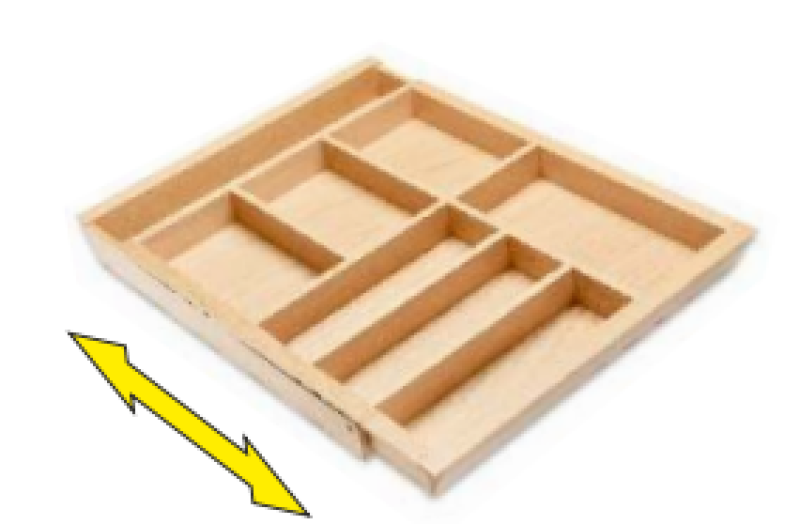 Decor Cutle Príbory Kuchynské nastaviteľné vložky pre skrinky 600-1000 mm  1208966291