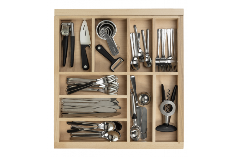 Dekorácie Cutle Príborníky Kuchyňa Nastaviteľný Organizátor Príborov 1208966292