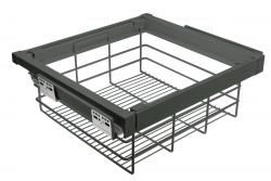 Drawer Elite with wire basket 700 mm with soft closing, gray anthracite 1208966296