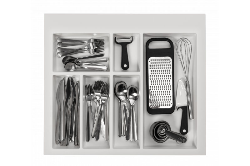 Decor Cutle Príborník Vložka do Kuchynskej Zásuvky 600 Biela 1208966377