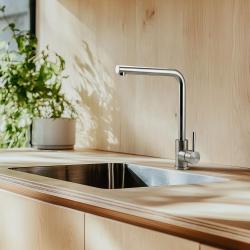 Kombinovaná sada Franke umývadlo - Pure.sink kuchynská batéria - kuchynský sifón