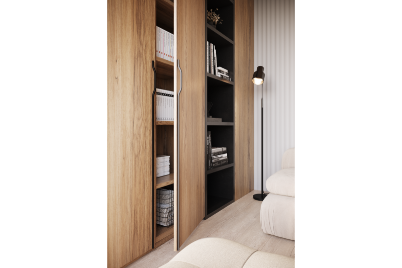 Nábytková rukoväť GTV GRAVEL, C=3x352 mm, L= 1200 mm, Al, matná čierna 1208966973