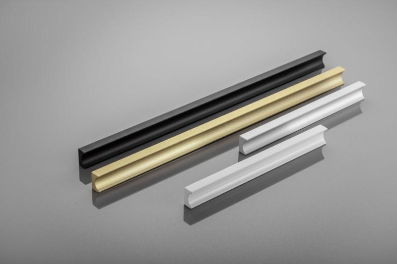 Kľučka na nábytok GTV GROOVE, C=160 mm, L=190 mm, Al, matná čierna 1208966981