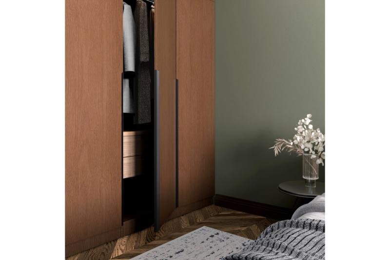 Držiak nábytku GTV TREX CROSS, C=3x352 mm, L= 1200 mm, Al, matná čierna 1208967000