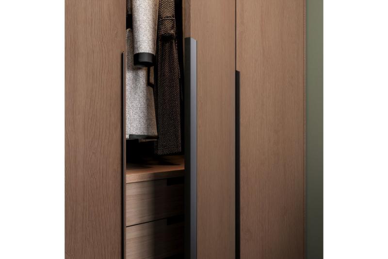 Držiak nábytku GTV TREX CROSS, C=3x352 mm, L= 1200 mm, Al, matná čierna 1208967000