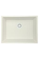 GraniteMy Univerzálny žulový biely drez 55x40 cm biely, montáž na dosku, pod dosku a do roviny s bielou zátkou 1208967153