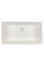 GraniteMy Universal granitový veľký biely drez 74x40 cm biely, na pracovnú dosku, pod pracovnú dosku a na úroveň pracovnej dosky s bielou zátkou 1208967160