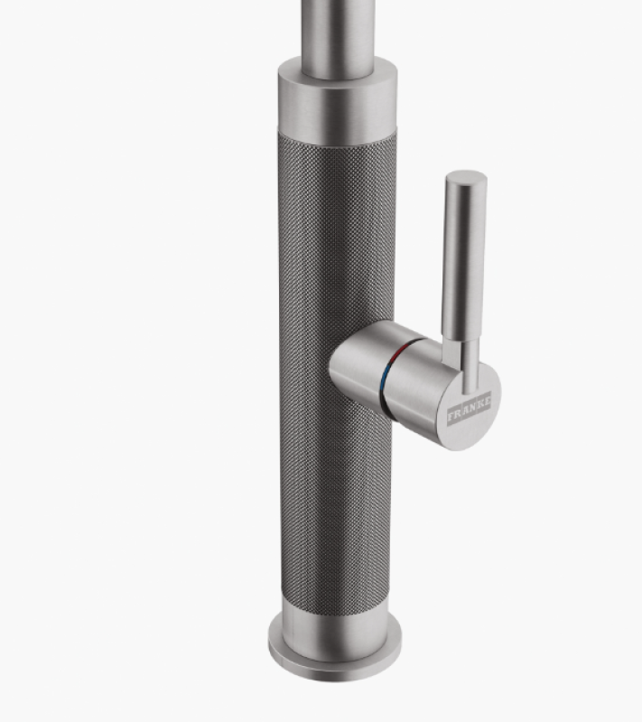 Franke Mythos Masterpiece kuchynská batéria s J výtokom, vysúvateľnou sprchovou hlavicou, úplne z nehrdzavejúcej ocele 115.0711.554