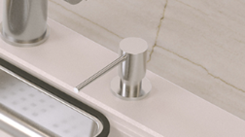 Quadri Luxor Vstavaný dávkovač mydla z nehrdzavejúcej ocele, dopĺňateľný zhora 1208967508