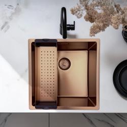 Pure.Sink Prestige vstavaný košík pre drez Meď PPGCL40-62