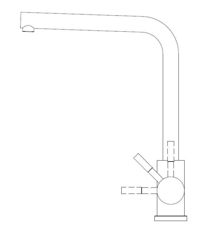 Pure.Sink Elite Steel Spark kuchynská batéria z nehrdzavejúcej ocele PS8040-02