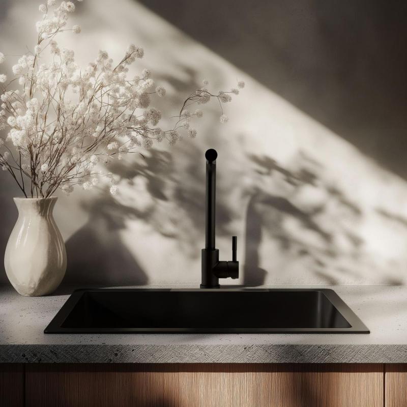 Pure.Sink Elite Steel Spark kuchynská batéria Matná čierna PS8040-10