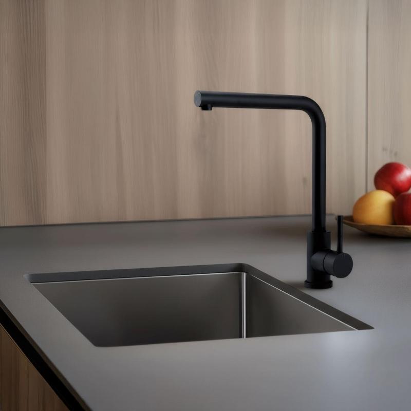 Pure.Sink Elite Steel Spark kuchynská batéria Matná čierna PS8040-10