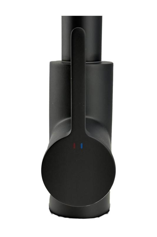 Pure.Sink Elite Steel Crystal-S kuchynská batéria Matná čierna s výsuvnou hubicou PS8050-10