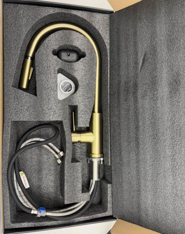 Pure.Sink Elite Steel Stream-S kuchynská batéria PVD Gun metal s výsuvnou výpusťou PS8045-61