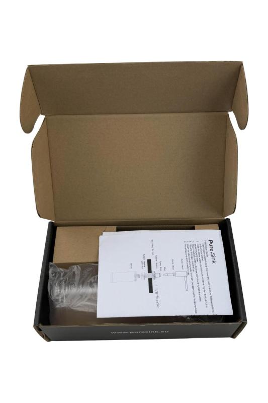 Pure.Sink Elite Steel Shine vstavaný dávkovač mydla Matná Čierna, plniteľný zhora PS9010-10