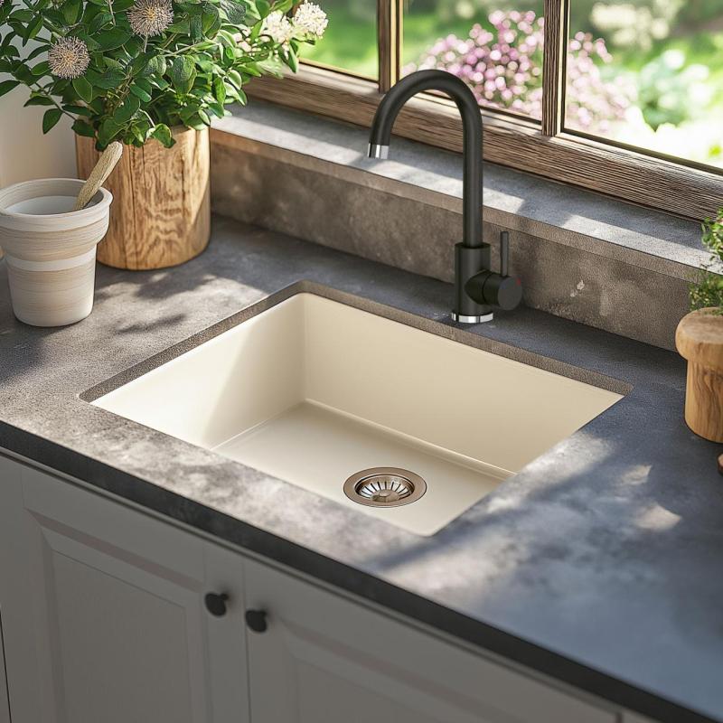 Quadri Coventry Kuchynská batéria Antracit s otočným výtokom 1208967665