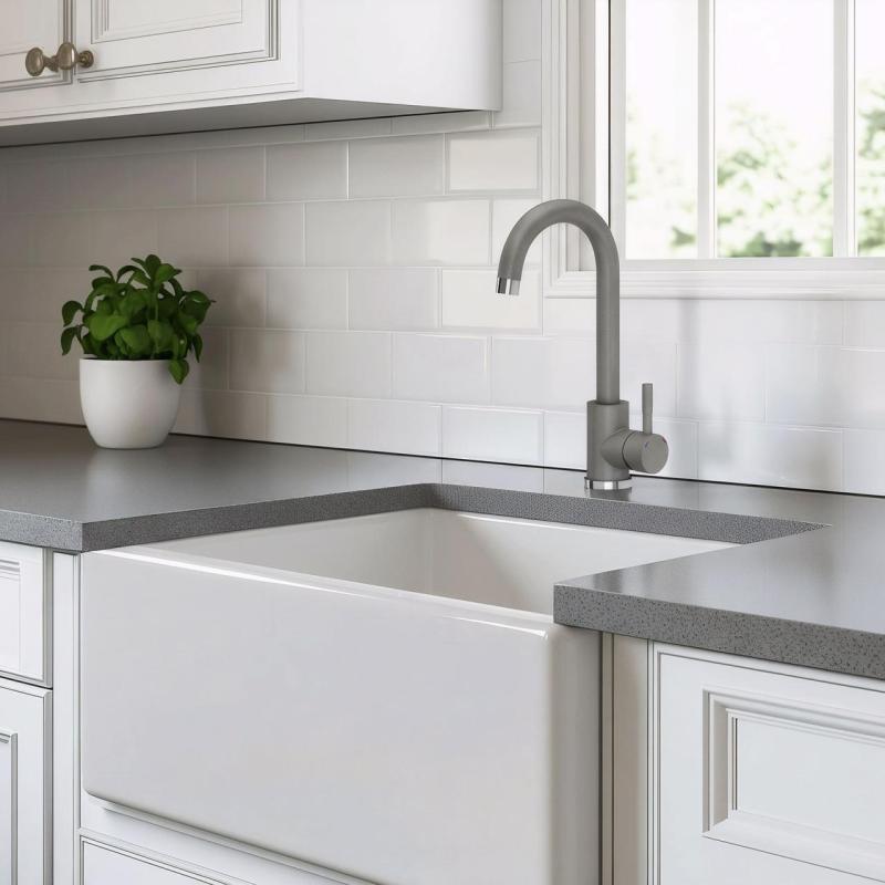 Quadri Coventry Kuchynská batéria Sivá s otočným výtokom 1208967666