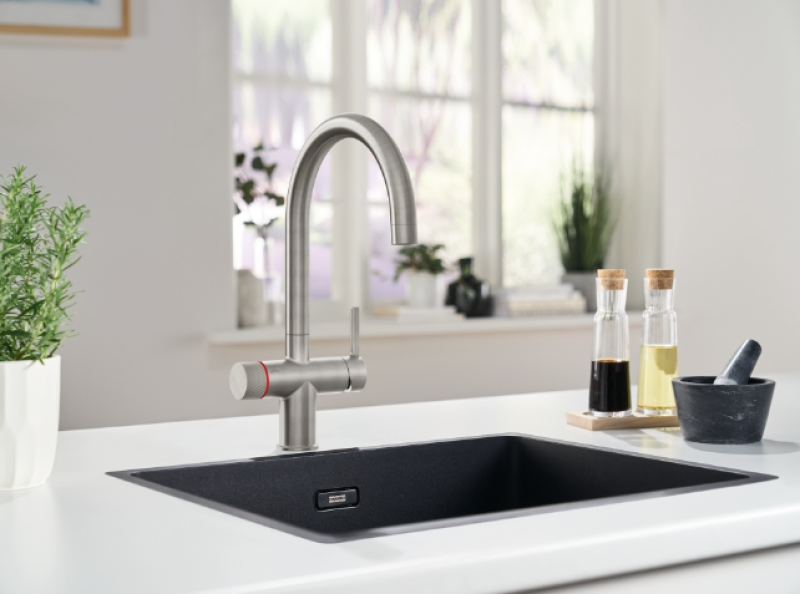 Franke Maris vodná stanica 4L bojler 3-1 s Twist mechanickou vriacou vodovodnou batériou z nerezu s obchvatom vodnej stanice 1208967859