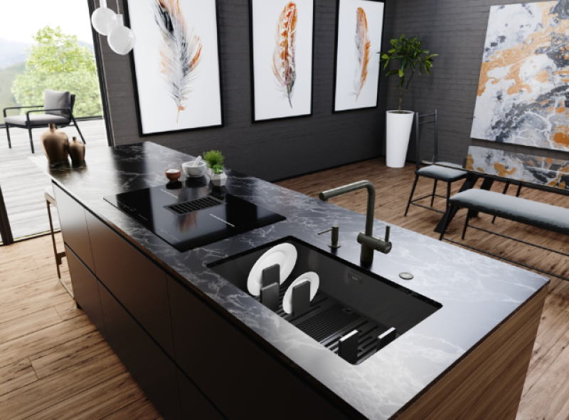 Franke Mythos Masterpiece BXM 210.68 Veľký Gun Metal Drez PVD Antracit 685x410mm Plochá montáž a Podmontáž - 127.0676.885