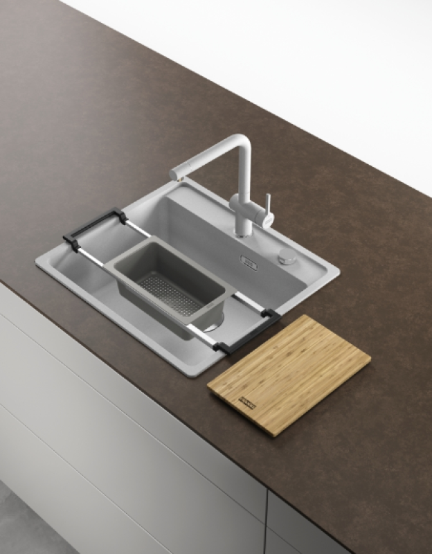 Franke Univerzálna Sada Príslušenstva All-In Set 1 - Doska na krájanie, Plastová Vložka a Teleskopický Mostík 112.0655.481