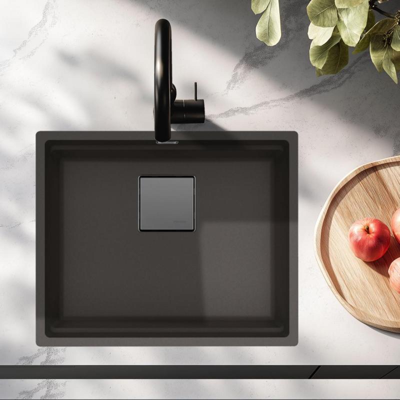 Franke Kubus KNG 110.52 Umývadlo 52x42 Bridlicovo Sivá Žula Tmavo Sivá Podmontáž 125.0714.636