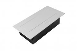 Nábytková zásuvka 2x schuko zásuvka, USB A+C, bez kábla, biela