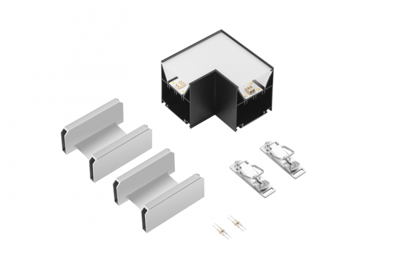 L VINEA prepínač, LED, čierny