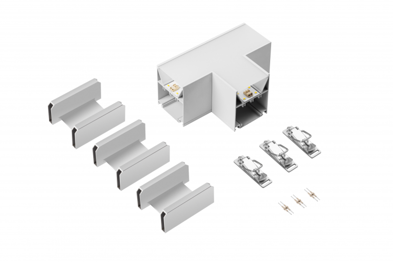 VINEA T-konektor, LED, biela