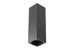 Stropné svietidlo VIRGO, max. 250V, 50/60Hz, 57x57x152mm, IP20, max. 20W, štvorcové, čierne