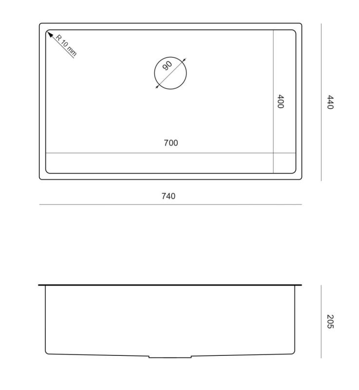 Aquadesign Zara Drez Zlato 74x44cm Podstavný, Vstavaný a Nástavný so zlatou zátkou - 1208969509