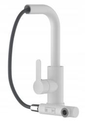 Graniteland Celeste Kuchynská Batéria Biela s Vytiahnuteľným Výtokom a Dvojfunkčnou Ručnou Sprchou 1208969526