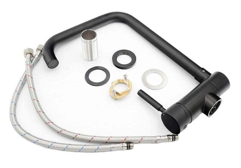 Graniteland Serenity sklopné okno Kuchynská zmiešavacia batéria Čierna 1208969533