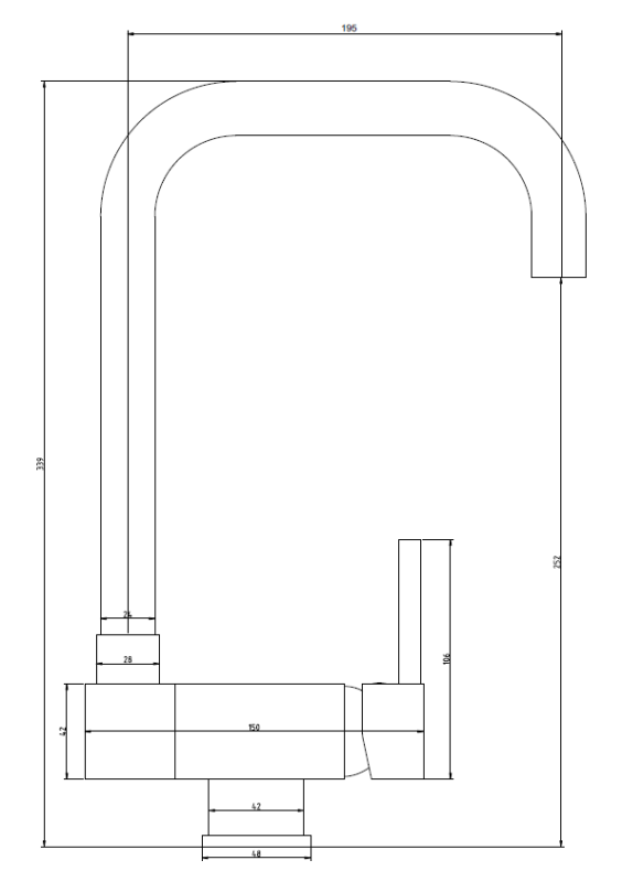 Graniteland Serenity sklopné okno Kuchynská zmiešavacia batéria Čierna 1208969533