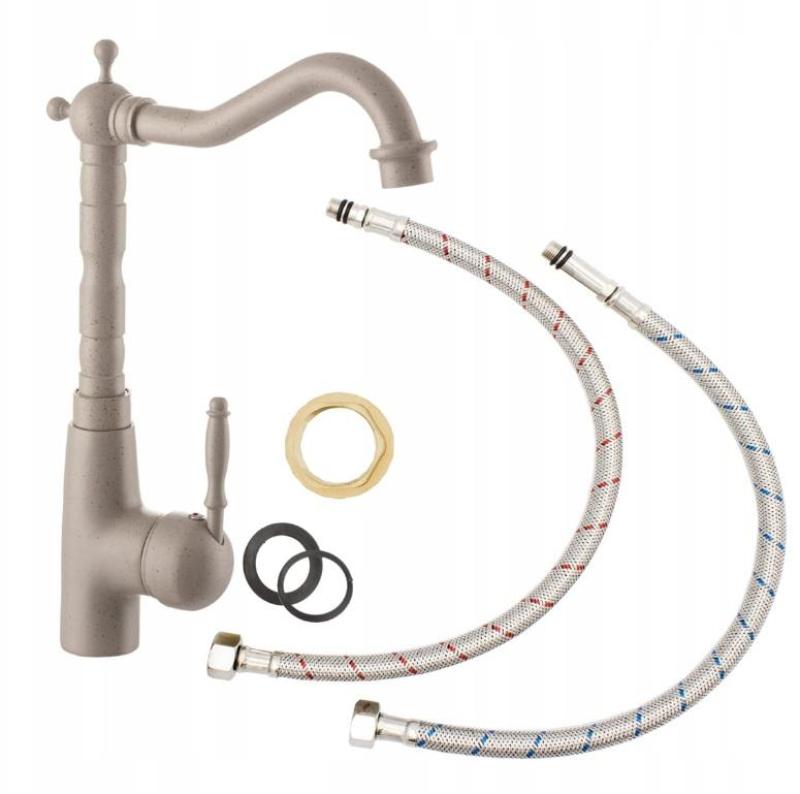 Graniteland Verve Kuchynská batéria Béžový piesok s otočným výtokom 1208969534