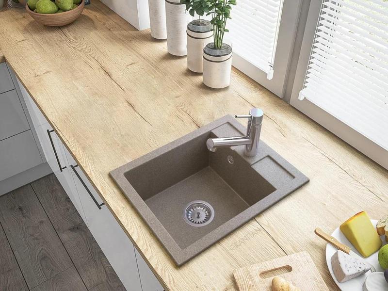 Graniteland Ceres Kuchynská batéria Chróm s Vytiahnuteľným Výtokom a Dvojfunkčnou Ručnou Sprchou 1208969535