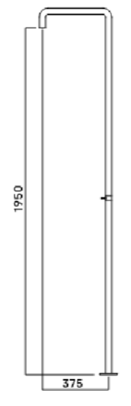 Waterevolution Flow sprchový stĺp s miešacou batériou gun metal T146GME