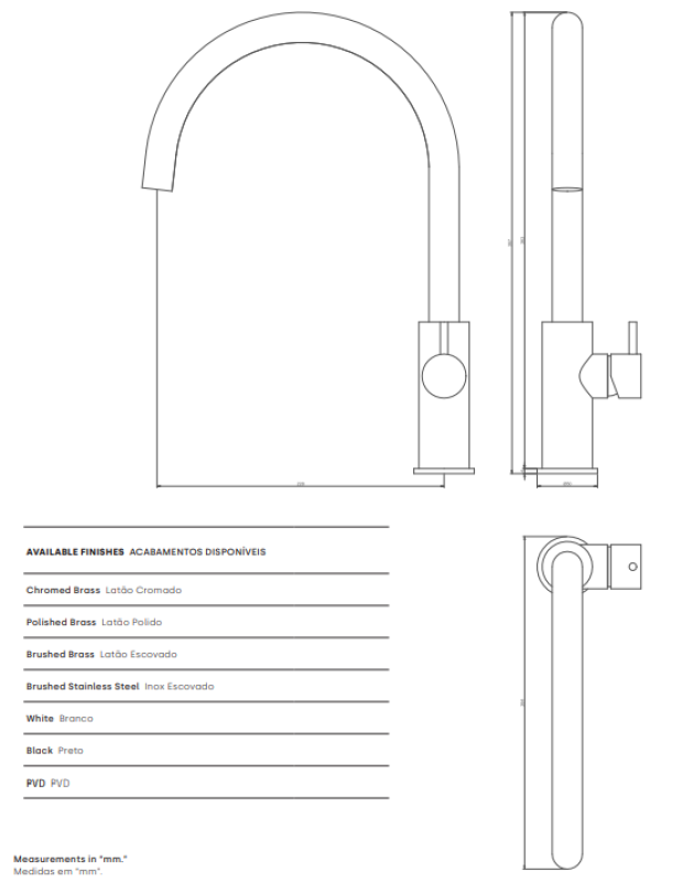 Waterevolution Flow kuchynská batéria s otočným okrúhlym výtokom chróm T158U01.