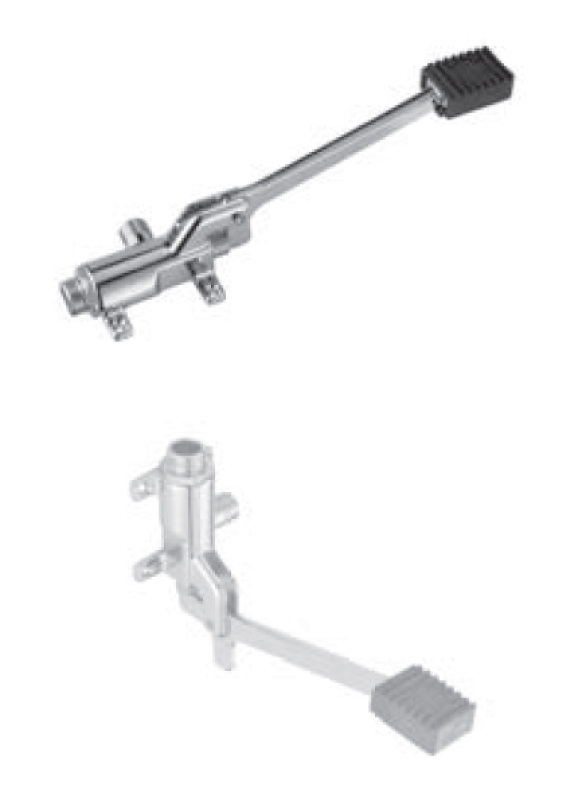 PB Pedal Line nožný pedál chróm pre montáž na podlahu alebo stenu 1208969729