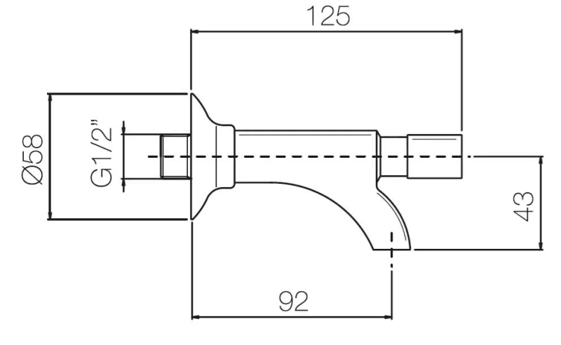 PB Garden Kran s čelným tlačidlom 1208969796
