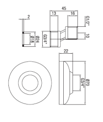 PB S-spojka bronz 10 mm Klasický excentrický 1/2” x 3/4” 1208969844