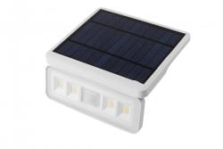 Slnečný svietidlový armatúra s detektorom pohybu a súmraku DAVOS, LED, 1000lm, 4000K, 2000mAh, IP54, biela