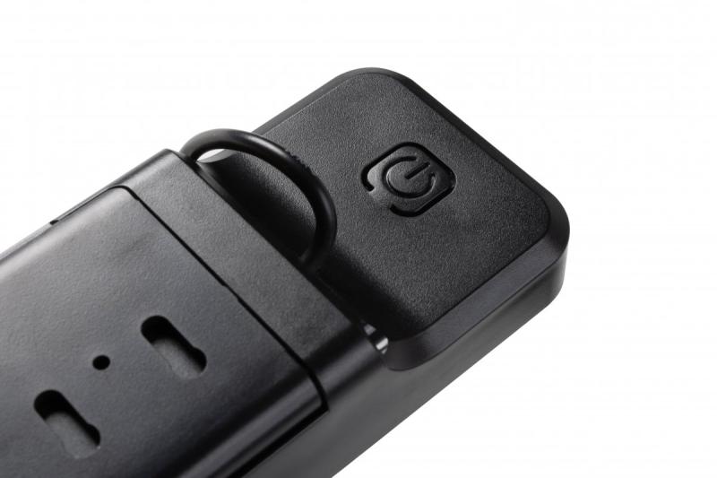 Slnečné svietidlo s pohybovým a stmievačovým senzorom DAVOS, LED, 1000lm, 4000K, 2000mAh, IP54, čierne