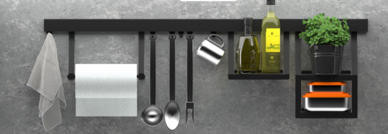 Epka Luxion Háčik na Kuchynské Koľajnice Kov Čierny 1208969962