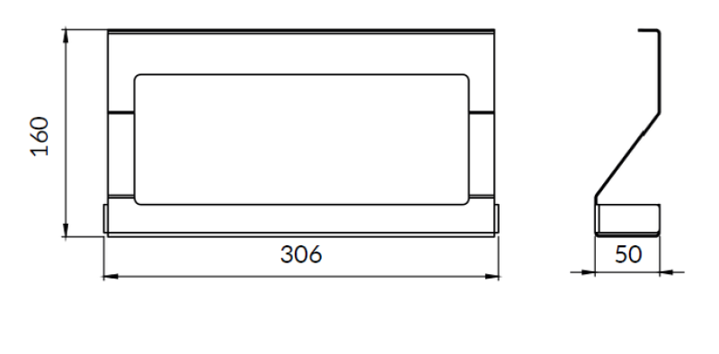 Epka Luxion Polička na korenie na kuchynské zábradlie Kov Čierna 1208969964