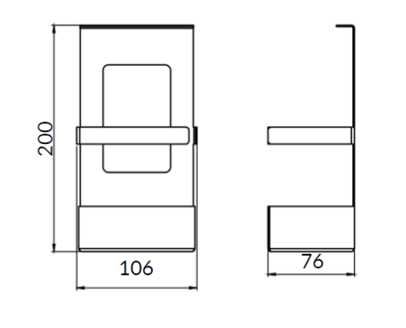 Epka Luxion Kôš na kuchynské lišty Kov Čierna 1208969965