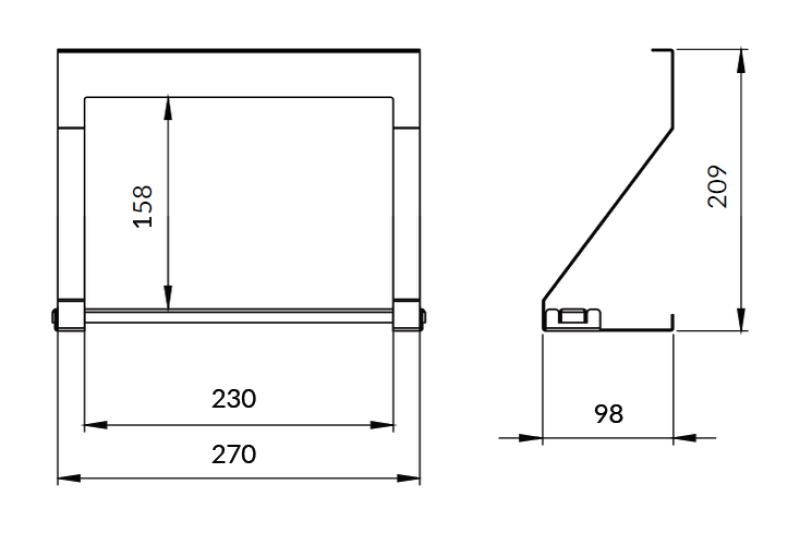 Epka Luxion Držiak na kuchynské utierky na kuchynské koľajničky Kov Čierny 1208969968