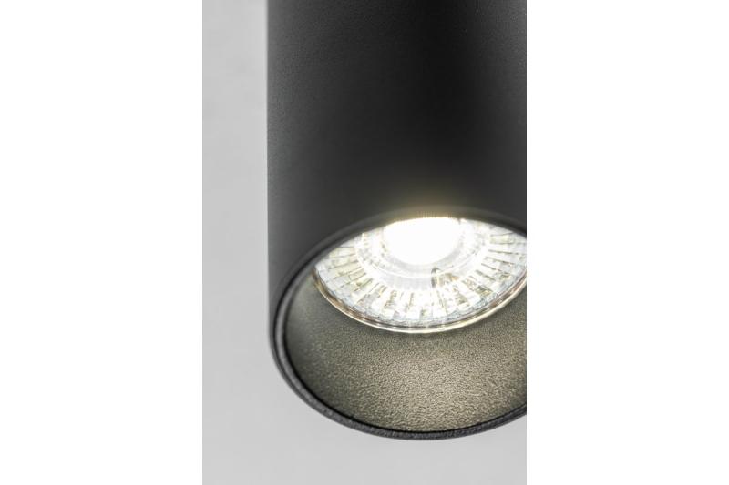 Stropná lampa VIRGO, max. 250V, 50/60Hz, 57x152mm, IP20, max. 20W, Okrúhla, Čierna