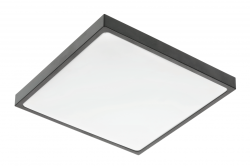 ALTAR LED Stropný svietidlo, 295x295mm, 4000K, 24W, 1680lm, AC180-250V, 50/60 Hz, PF>0.5, IP54, čierna, 3 roky záruka.