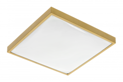 ALTAR LED Stropný svietidlo, 295x295mm, 4000K, 24W, 1680lm, AC180-250V, 50/60 Hz, PF>0.5, IP44, Zlatá farba, 3 roky záruky.